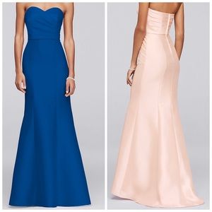 DAVID’S BRIDAL Sweetheart MIKADO Strapless Dress